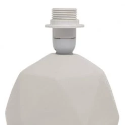 10.6 in. Gray Geometric Concrete Lamp with Black Shade by Simple Designs -Simple Designs Online Shop gray simple designs table lamps lt2060 blk fa 1000