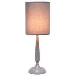 22.75 in. Gray Wash Traditional Candlestick Table Lamp by Simple Designs -Simple Designs Online Shop gray wash simple designs table lamps lt2075 gry c3 1000