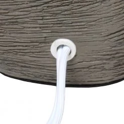 12.51 in. Grayish Brown Bedrock Ceramic Table Lamp by Simple Designs -Simple Designs Online Shop grayish brown simple designs table lamps lt1115 bwn 66 1000