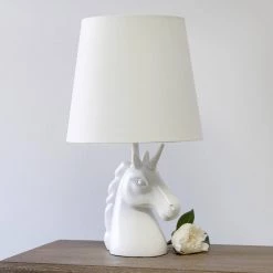 16 in. Sparkling Iridescent and White Unicorn Table Lamp by Simple Designs 14 16 in. Sparkling Iridescent and White Unicorn Table Lamp by Simple Designs -Simple Designs Online Shop iridescent and white simple designs table lamps lt1078 ird 76 1000