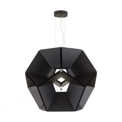 Hex 36 in. Integrated LED Matte Black Metal Honeycomb Hanging Pendant by LBL Lighting