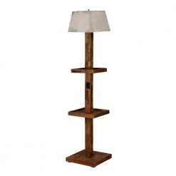 Urban 74.8 in. Industrial Natural Floor Lamp by A & B Home