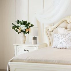 13.5 in. Off White and Silver 2 Toned Basics Table Lamp by Simple Designs -Simple Designs Online Shop off white and silver simple designs table lamps lt1114 off 31 1000