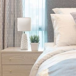 17.5 in. Off White Sculpted Ceramic Table Lamp by Simple Designs 17 17.5 in. Off White Sculpted Ceramic Table Lamp by Simple Designs -Simple Designs Online Shop off white simple designs table lamps lt2083 off 31 1000