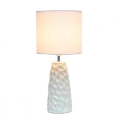 17.5 in. Off White Sculpted Ceramic Table Lamp by Simple Designs 12 17.5 in. Off White Sculpted Ceramic Table Lamp by Simple Designs -Simple Designs Online Shop off white simple designs table lamps lt2083 off c3 1000