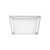 Perret 14 in. W 20-Watt Polished Chrome Dimmable Integrated LED Flush Mount Square Ceiling Light Fixture by LBL Lighting
