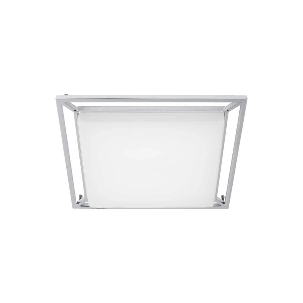 Perret 14 in. W 20-Watt Polished Chrome Dimmable Integrated LED Flush Mount Square Ceiling Light Fixture by LBL Lighting 1 Perret 14 in. W 20-Watt Polished Chrome Dimmable Integrated LED Flush Mount Square Ceiling Light Fixture by LBL Lighting