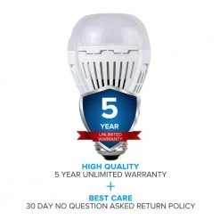 60-Watt Equivalent A19 800 Lumens Dusk to Dawn Automatic On/Off LED Light Bulb Daylight in 5000K with Photocell (2-Pack) by SANSI -Simple Designs Online Shop sansi led light bulbs 01 02 001 010802 fa 1000
