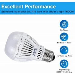 100-Watt Equivalent A19 Non-Dimmable LED Light Bulb in Soft Warm White, 3000K (4-Pack) by SANSI -Simple Designs Online Shop sansi led light bulbs 01 02 001 011330 1f 1000