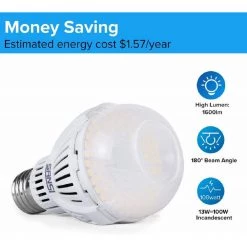 100-Watt Equivalent A19 Non-Dimmable LED Light Bulb in Soft Warm White, 3000K (4-Pack) by SANSI -Simple Designs Online Shop sansi led light bulbs 01 02 001 011330 4f 1000