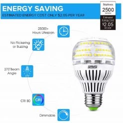 150-Watt to 200-Watt Equivalent A19 Dimmable LED Light Bulb in Daylight, 5000K (1-Pack) by SANSI -Simple Designs Online Shop sansi led light bulbs 01 02 001 011750 4f 1000