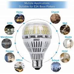 500-Watt Equivalent A21 Non-Dimmable, 5000 Lumens, 240° LED Light Bulb in 5000K Daylight White (1-Bulb) by SANSI -Simple Designs Online Shop sansi led light bulbs 01 02 001 013050 76 1000