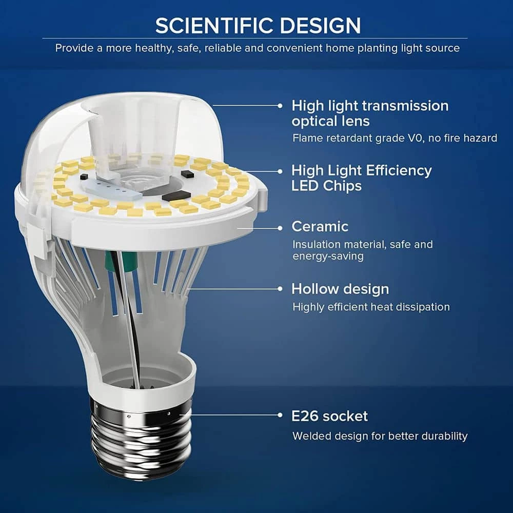 100-Watt Equivalent A19 Energy Saving Non-Dimmable LED Light Bulb 5000K Daylight (4-Pack) by SANSI 5 100-Watt Equivalent A19 Energy Saving Non-Dimmable LED Light Bulb 5000K Daylight (4-Pack) by SANSI - Image 5