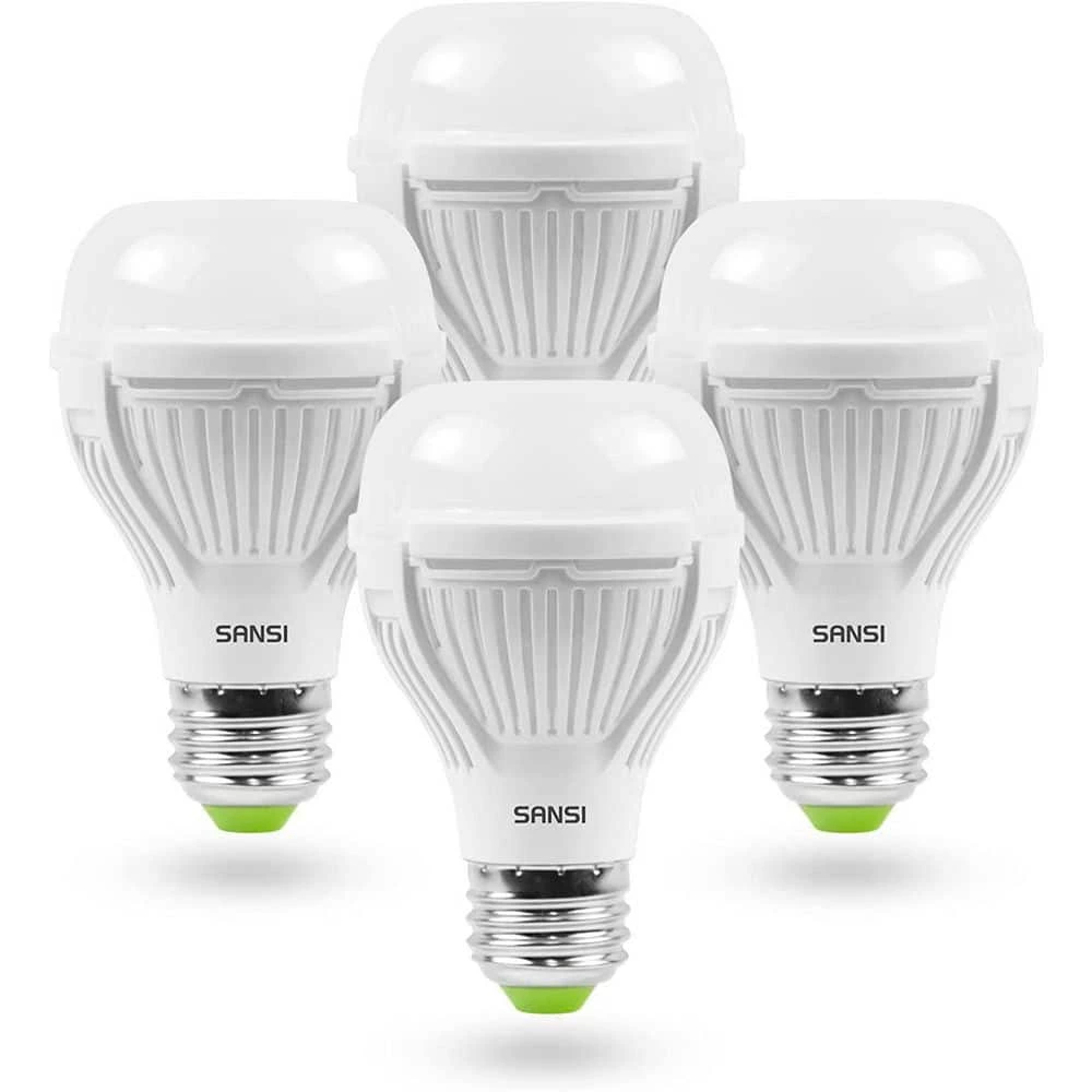 100-Watt Equivalent A19 Energy Saving Non-Dimmable LED Light Bulb 5000K Daylight (4-Pack) by SANSI 1 100-Watt Equivalent A19 Energy Saving Non-Dimmable LED Light Bulb 5000K Daylight (4-Pack) by SANSI