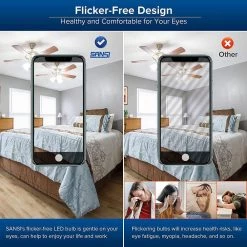 100-Watt Equivalent A19 Energy Saving Non-Dimmable LED Light Bulb 5000K Daylight (4-Pack) by SANSI 13 100-Watt Equivalent A19 Energy Saving Non-Dimmable LED Light Bulb 5000K Daylight (4-Pack) by SANSI -Simple Designs Online Shop sansi led light bulbs 01 02 001 021354 76 1000