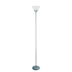 71.25 in. Silver Stick Torchiere Floor Lamp by Simple Designs