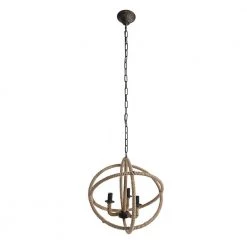 Cade 3-Light Taupe Chandelier by A & B Home