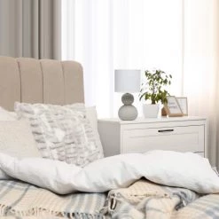 15.38 in. Taupe Stone Age Table Lamp by Simple Designs -Simple Designs Online Shop taupe gray simple designs table lamps lt1116 tau 31 1000