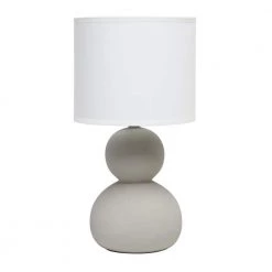 15.38 in. Taupe Stone Age Table Lamp by Simple Designs