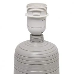 15 .75 in. Taupe Textured Linear Ceramic Table Lamp by Simple Designs -Simple Designs Online Shop taupe simple designs table lamps lt2085 tau 44 1000