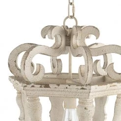 Bonner 1-Light Weathered White Chandelier by A & B Home -Simple Designs Online Shop weathered white a b home chandeliers 43470 ds 1f 1000
