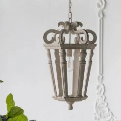 Bonner 1-Light Weathered White Chandelier by A & B Home -Simple Designs Online Shop weathered white a b home chandeliers 43470 ds 31 1000