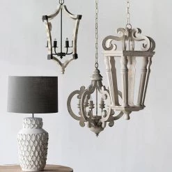 Bonner 1-Light Weathered White Chandelier by A & B Home -Simple Designs Online Shop weathered white a b home chandeliers 43470 ds 76 1000