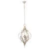 Donalt 3-Light White, Gold Chandelier by A & B Home