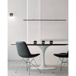 Parallax 54 in. Integrated LED White Aluminum Linear Suspension Pendant by LBL Lighting -Simple Designs Online Shop white lbl lighting chandeliers 700lsprlxw led930 1f 1000