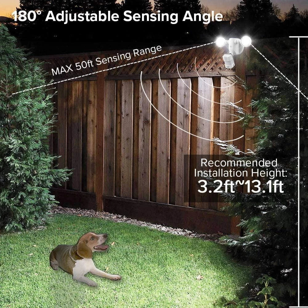 15-Watt 2000 Lumens 180-Degree White Motion Sensor Outdoor Integrated LED 5000K Waterproof Dusk to Dawn Flood Light by SANSI 5 15-Watt 2000 Lumens 180-Degree White Motion Sensor Outdoor Integrated LED 5000K Waterproof Dusk to Dawn Flood Light by SANSI - Image 5