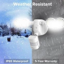 30-Watt 4000 Lumens 180-Degree White Motion Sensor Outdoor Integrated LED 5000K Waterproof Dusk to Dawn Flood Light by SANSI -Simple Designs Online Shop white sansi flood lights 01 04 001 013001 fa 1000