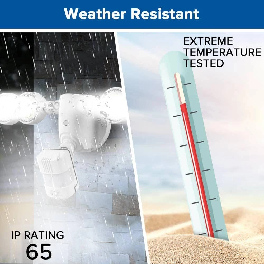 45-Watt 6000 Lumens 180-Degree White Motion Sensor Outdoor Integrated LED 5000K Waterproof Dusk to Dawn Flood Light by SANSI 6 45-Watt 6000 Lumens 180-Degree White Motion Sensor Outdoor Integrated LED 5000K Waterproof Dusk to Dawn Flood Light by SANSI - Image 6
