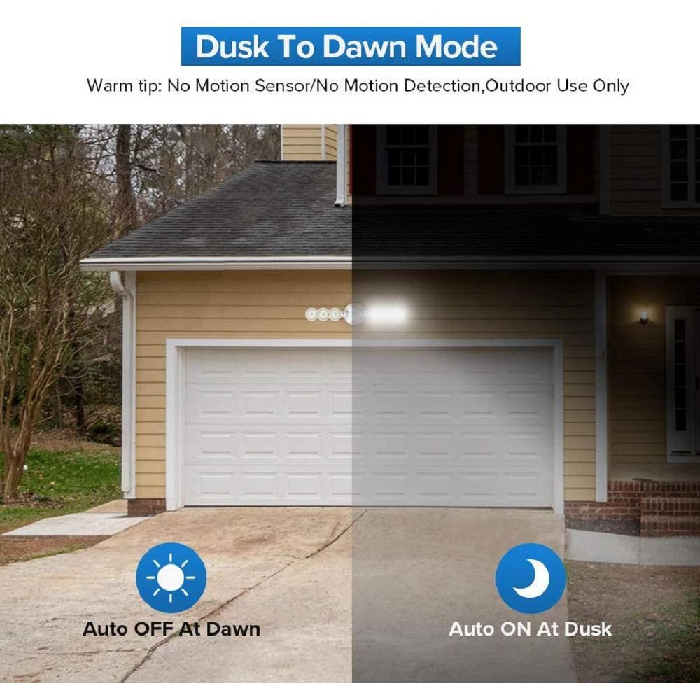 45-Watt 6000 Lumens 5000K White Outdoor Integrated LED Flood Light with Dusk to Dawn by SANSI 2 45-Watt 6000 Lumens 5000K White Outdoor Integrated LED Flood Light with Dusk to Dawn by SANSI - Image 2