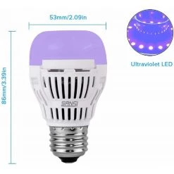 5-Watt UV LED Black Light Bulb (2-Pack) by SANSI -Simple Designs Online Shop white sansi led light bulbs 01 02 001 010502 1f 1000