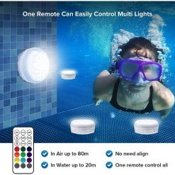 RGB Submersible LED Underwater Lights with Magnet and Suction Cups Waterproof IP68 with 16 Colors RF Remote 4-Pack by SANSI -Simple Designs Online Shop white sansi outdoor specialty lighting 01 08 001 156804 1f 1000
