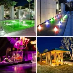 RGB Submersible LED Underwater Lights with Magnet and Suction Cups Waterproof IP68 with 16 Colors RF Remote 4-Pack by SANSI -Simple Designs Online Shop white sansi outdoor specialty lighting 01 08 001 156804 fa 1000