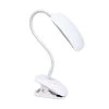 21.5 in. Rounded White Flexi LED Clip Light Desk Lamp by Simple Designs