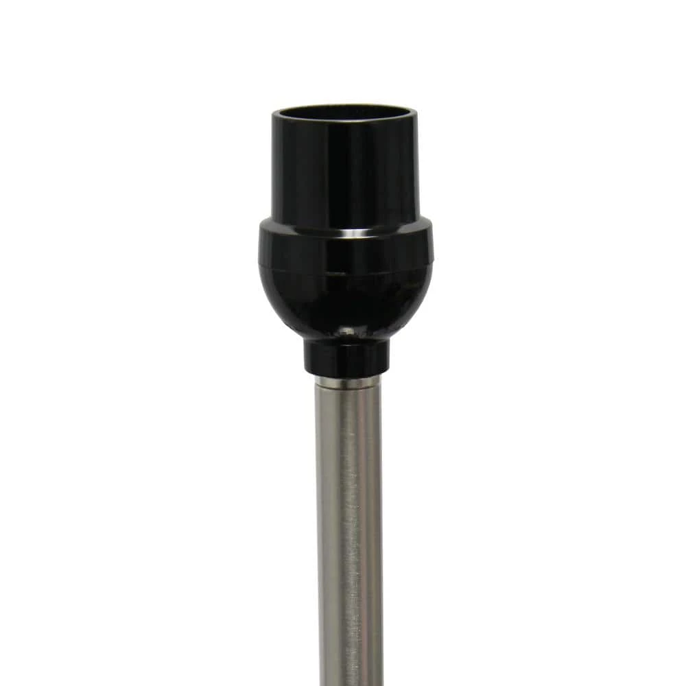 57 in. White Brushed Nickel Drum Shade Floor Lamp by Simple Designs 7 57 in. White Brushed Nickel Drum Shade Floor Lamp by Simple Designs - Image 7