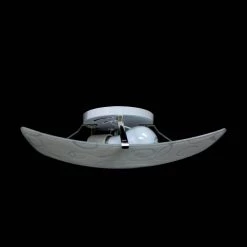 Scroll Swirl Design 1-Light White Ceiling Square Flush Mount by Simple Designs -Simple Designs Online Shop white simple designs flush mount lights fm3001 wht 44 1000