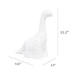 11.10 in. White Porcelain Dinosaur Table Lamp by Simple Designs -Simple Designs Online Shop white simple designs lamp bases lt2093 wht 4f 1000