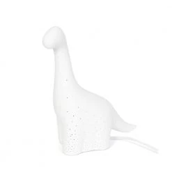 11.10 in. White Porcelain Dinosaur Table Lamp by Simple Designs
