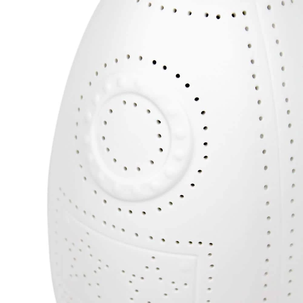 12.5 in. White Porcelain Rocketship Table Lamp by Simple Designs 8 12.5 in. White Porcelain Rocketship Table Lamp by Simple Designs - Image 8