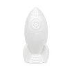 12.5 in. White Porcelain Rocketship Table Lamp by Simple Designs