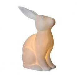 10.9 in. White Porcelain Bunny Rabbit Shaped Table Lamp by Simple Designs -Simple Designs Online Shop white simple designs novelty lamps lt3058 wht 76 1000