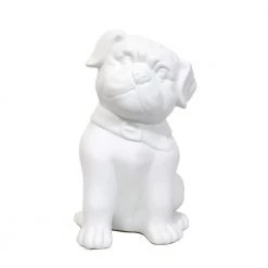Animal Love 10.53 in. Porcelain Puppy Dog Shaped Animal Table Lamp by Simple Designs -Simple Designs Online Shop white simple designs novelty lamps lt3212 wht 4f 1000