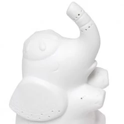 8.18 in. White Porcelain Elephant Shaped Table Lamp by Simple Designs -Simple Designs Online Shop white simple designs novelty lamps lt3337 wht 1f 1000