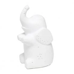 8.18 in. White Porcelain Elephant Shaped Table Lamp by Simple Designs -Simple Designs Online Shop white simple designs novelty lamps lt3337 wht 44 1000