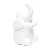 8.18 in. White Porcelain Elephant Shaped Table Lamp by Simple Designs
