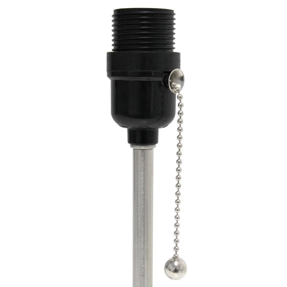 14.25 in. Petite White Stick Lamp with USB Charging Port and White Fabric Shade Set (2-Pack) by Simple Designs 5 14.25 in. Petite White Stick Lamp with USB Charging Port and White Fabric Shade Set (2-Pack) by Simple Designs - Image 5