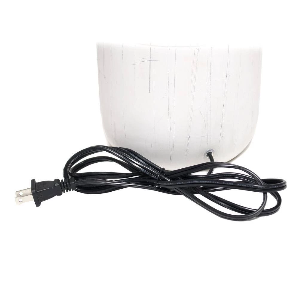 17 in. 1-Light Rustic Deer Buck Nature Printed Ceramic Farmhouse Accent Table Lamp with Fabric Shade by Simple Designs 6 17 in. 1-Light Rustic Deer Buck Nature Printed Ceramic Farmhouse Accent Table Lamp with Fabric Shade by Simple Designs - Image 6